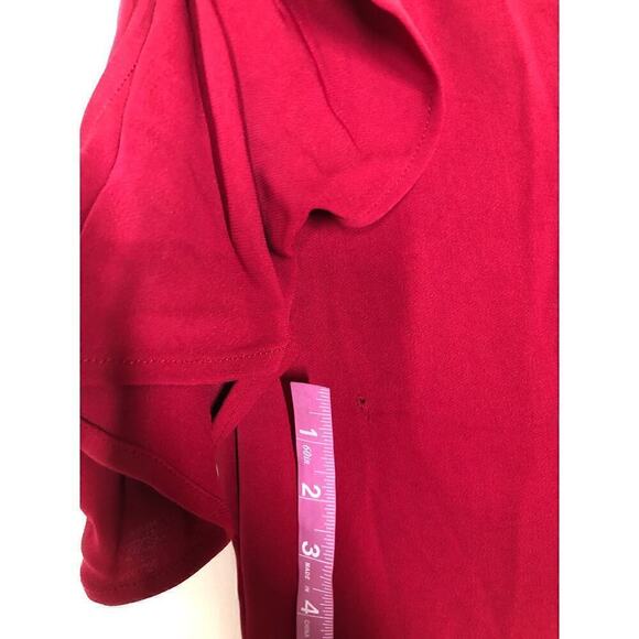 Parker Black Rosewood Sarah Dress One Shoulder Evening Prom Gown Maxi Red Size 2 - Picture 8 of 12